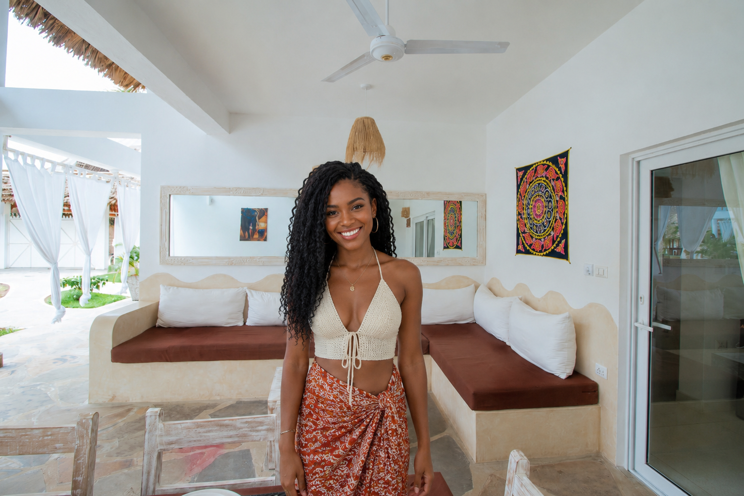 Guest standing in the lounge
